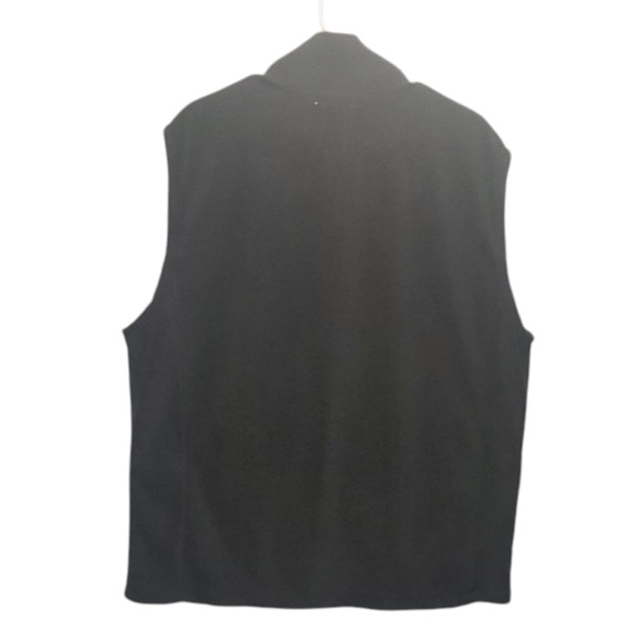 Mens Gray Zip-Up Fleece Vest Large Full Zip Minimalist Outdoor Casual Style - Picture 2 of 7